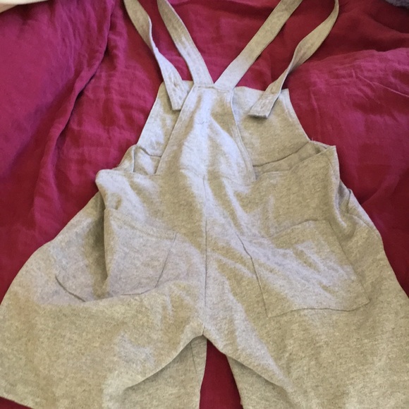 American Apparel - Grey Overall Shorts - Picture 3 of 3